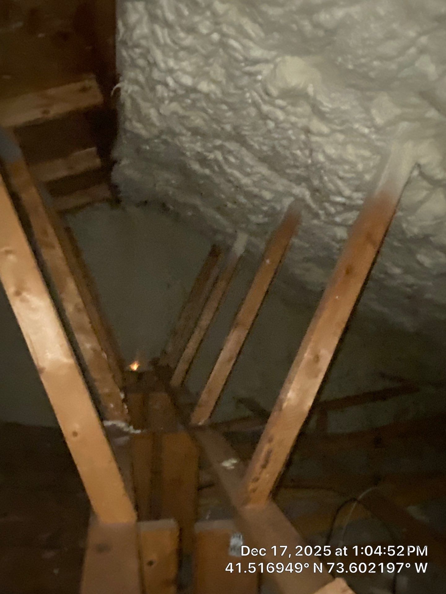 Attic Insulation using open cell spray foam by NYS Foam & Energy