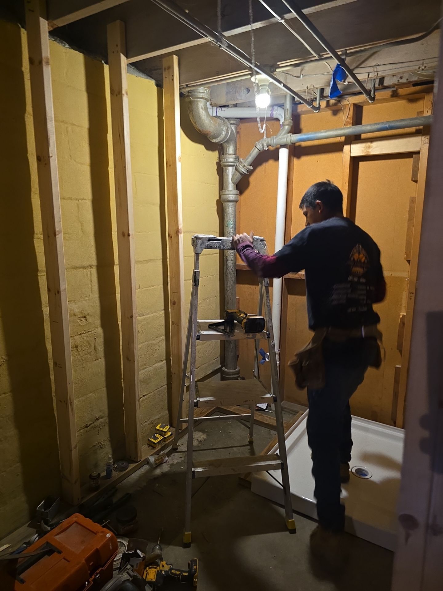 Bathroom Transformation – From Empty Space to Dream Bathroom by Johnny Five Construction 