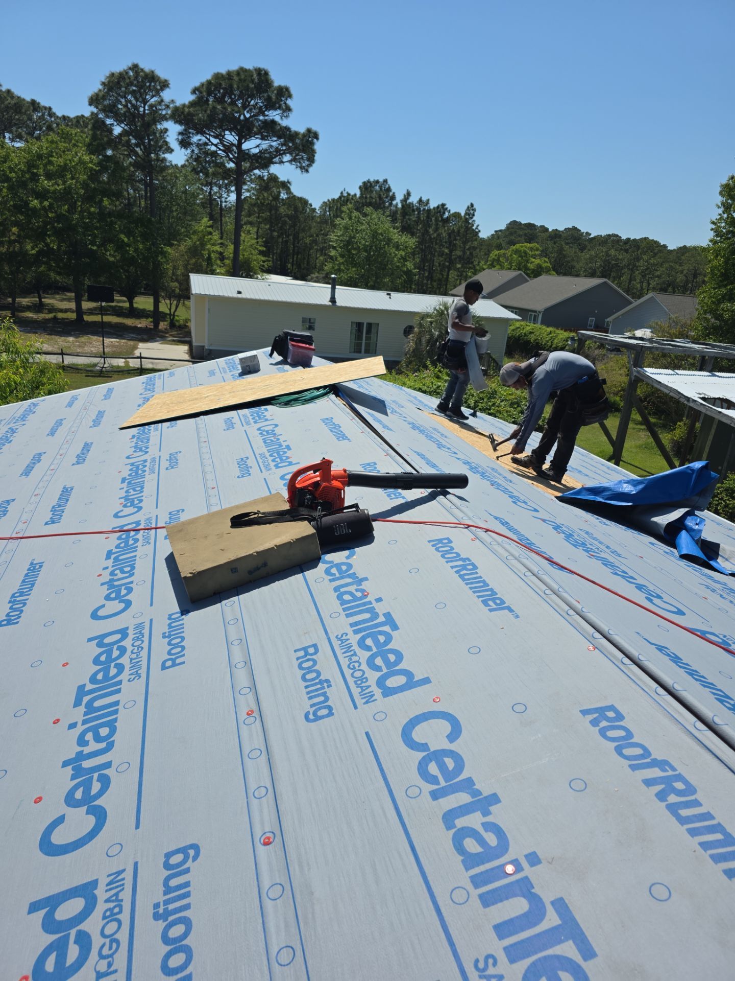 Insurance Claim Storm Damage Roof Replacement and Interior Repairs in Leland, NC by RGR Construction and Roofing, LLC