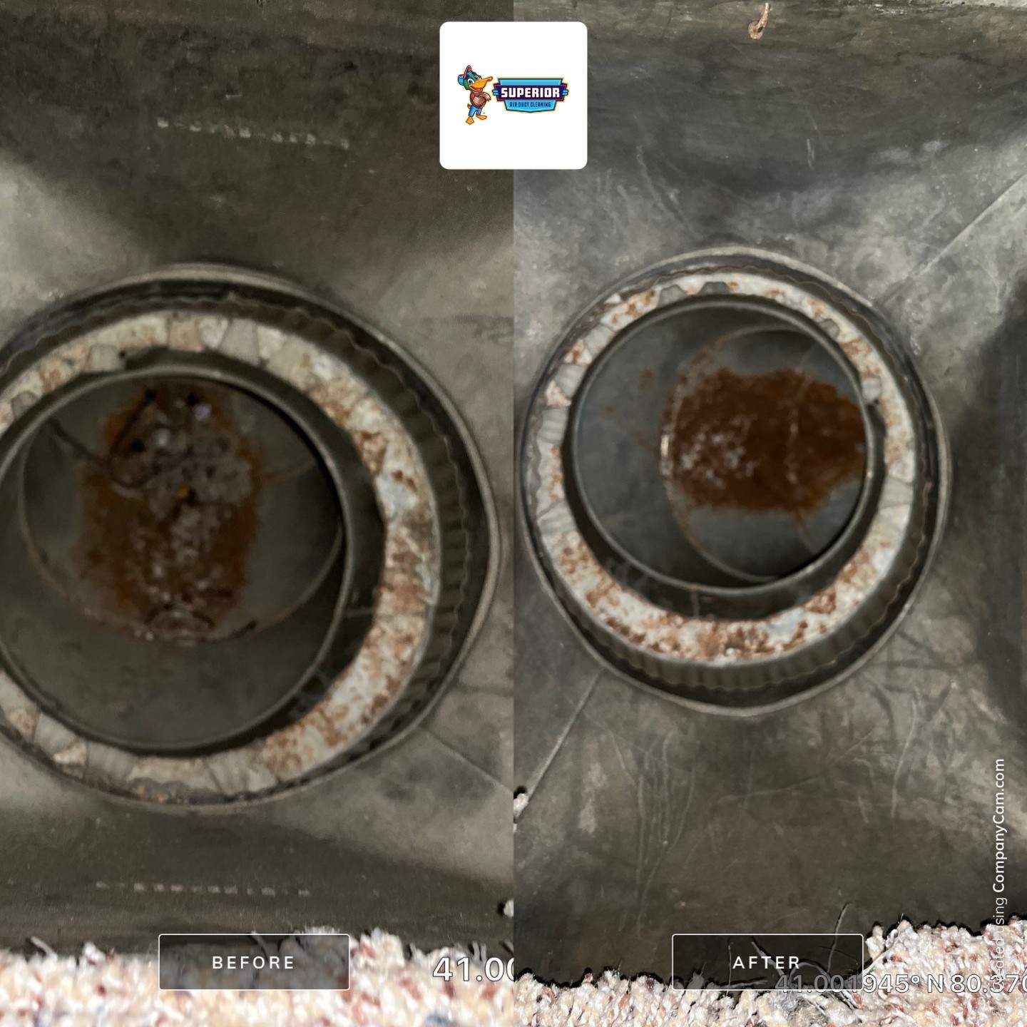 Air Duct Cleaning With a Vacuum Truck in New Castle, PA by Superior Air Duct Cleaning