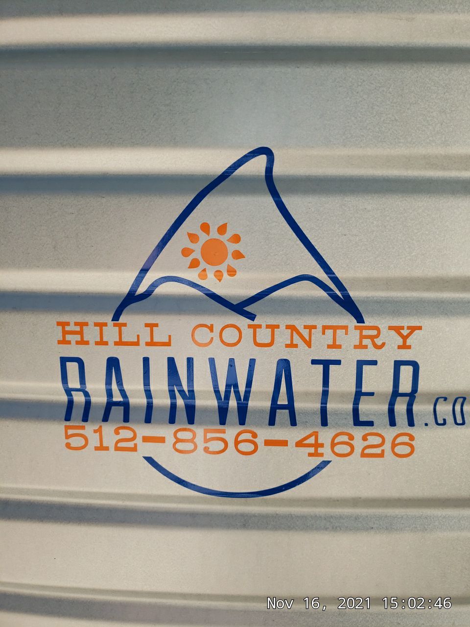 10000 gallons for water security. by Hill Country Rain Water