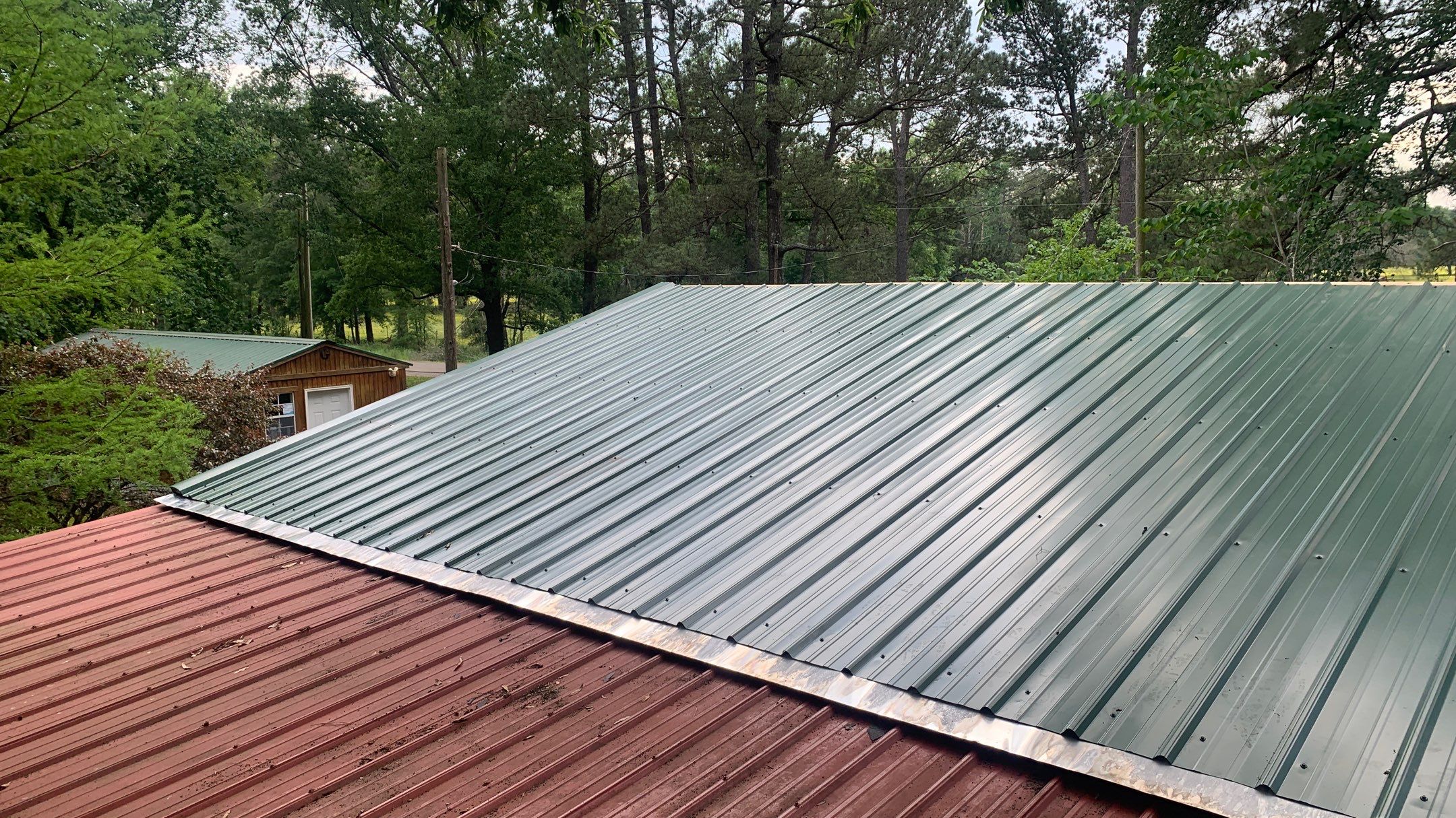 Residential Shingle Reroof using 29 gauge metal by Hostetler Roofing