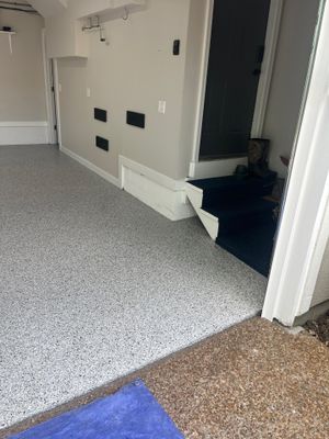 Garage Floor Coating using Coyote