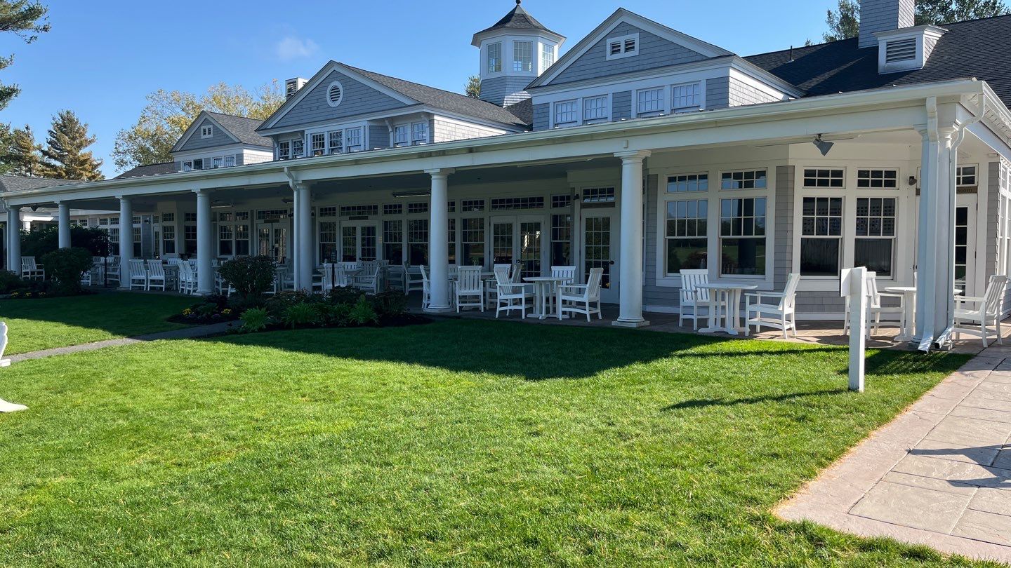 Gutter Installation using 6" K-Style Aluminum Gutter at Pine Hills Golf Course by Gutter Pro Enterprises