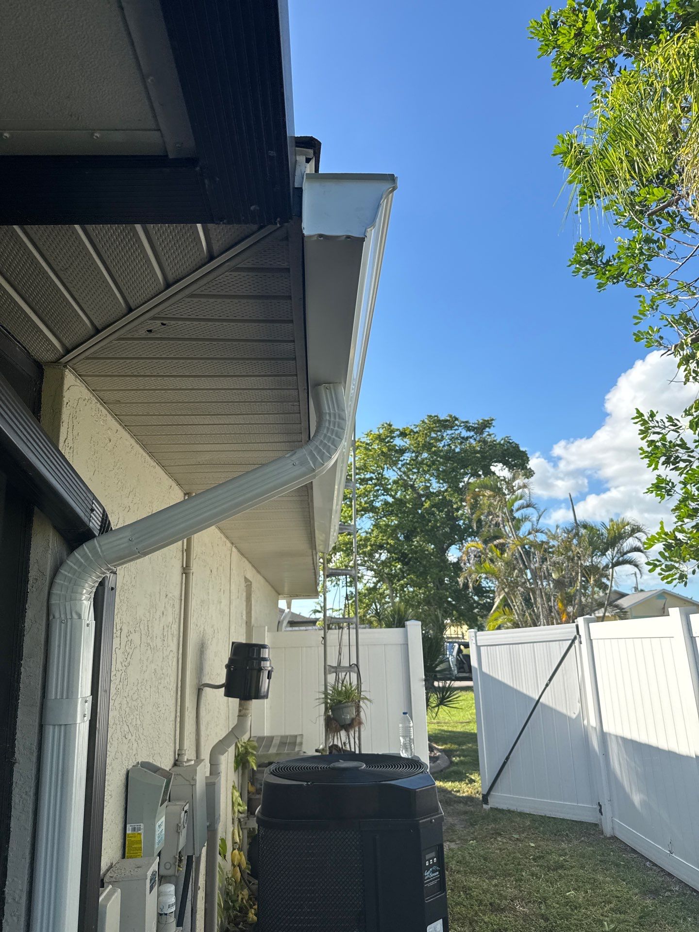 Splash Guard System Installation in Cape Coral FL by Gutter Professors