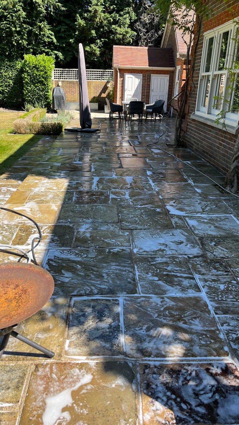 Exterior Cleaning using Honda 15lpm Low Pressure Washing Machine by Ges Exterior Cleaning ltd