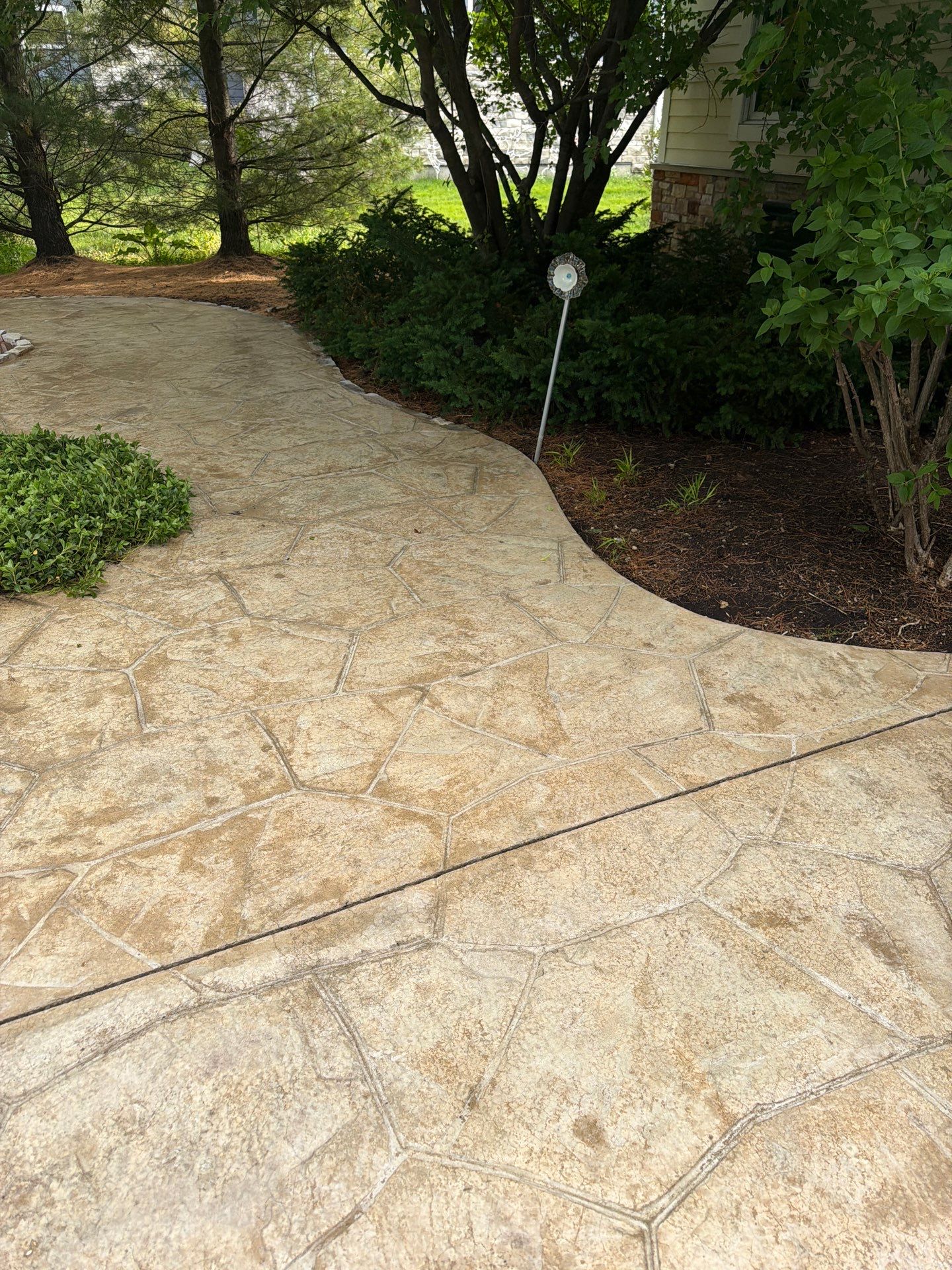 Stamped Concrete Surface Cleaning by Northern Power Washing LLC.