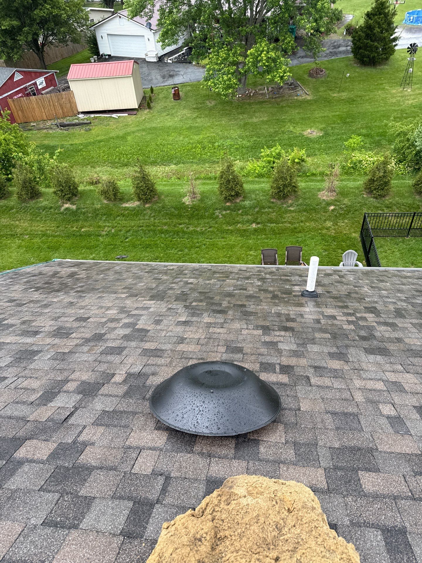 Residential Roofing Installation using GAF Timberline HDZ Barkwood by Rainstoppers Roofing