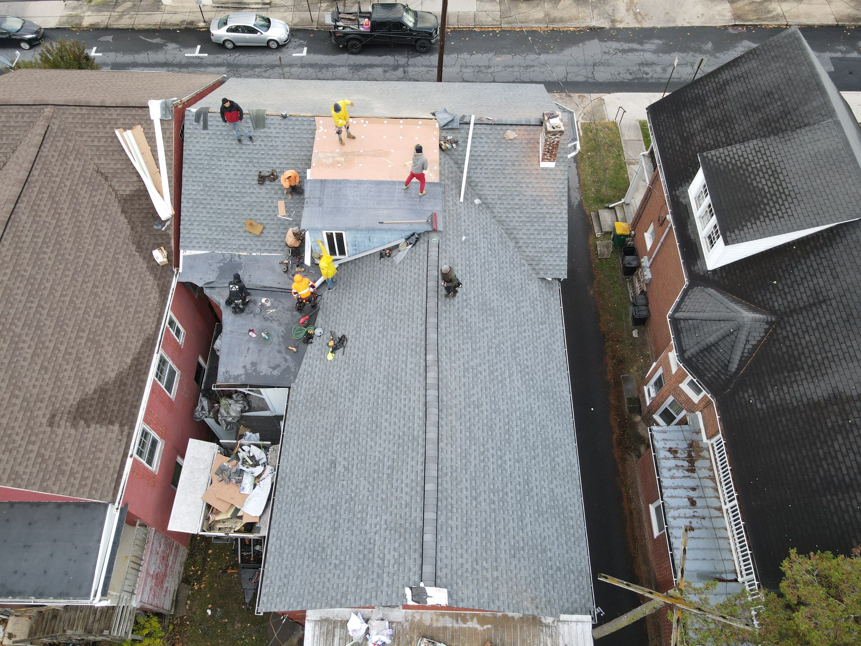 Commercial Roofing Installation using Gaf Hdz Architectural Shingle by Teflon Roofing