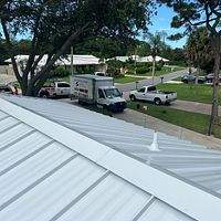24ga 1.5" Mechanical Seam Regal White  by Total Roofing System The Metal Roof Experts
