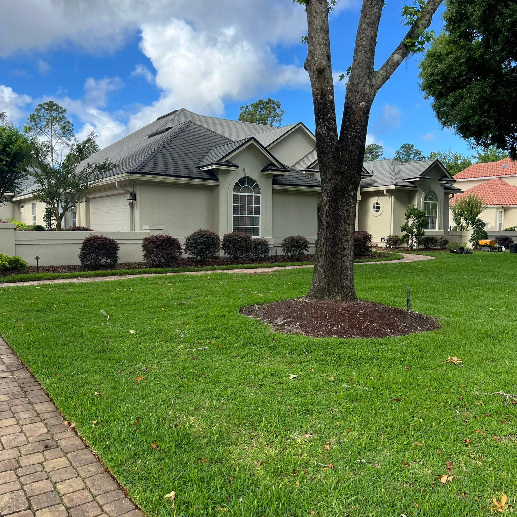 Plant & Mulch Installation | Deerwood Country Club by ProGreen Services