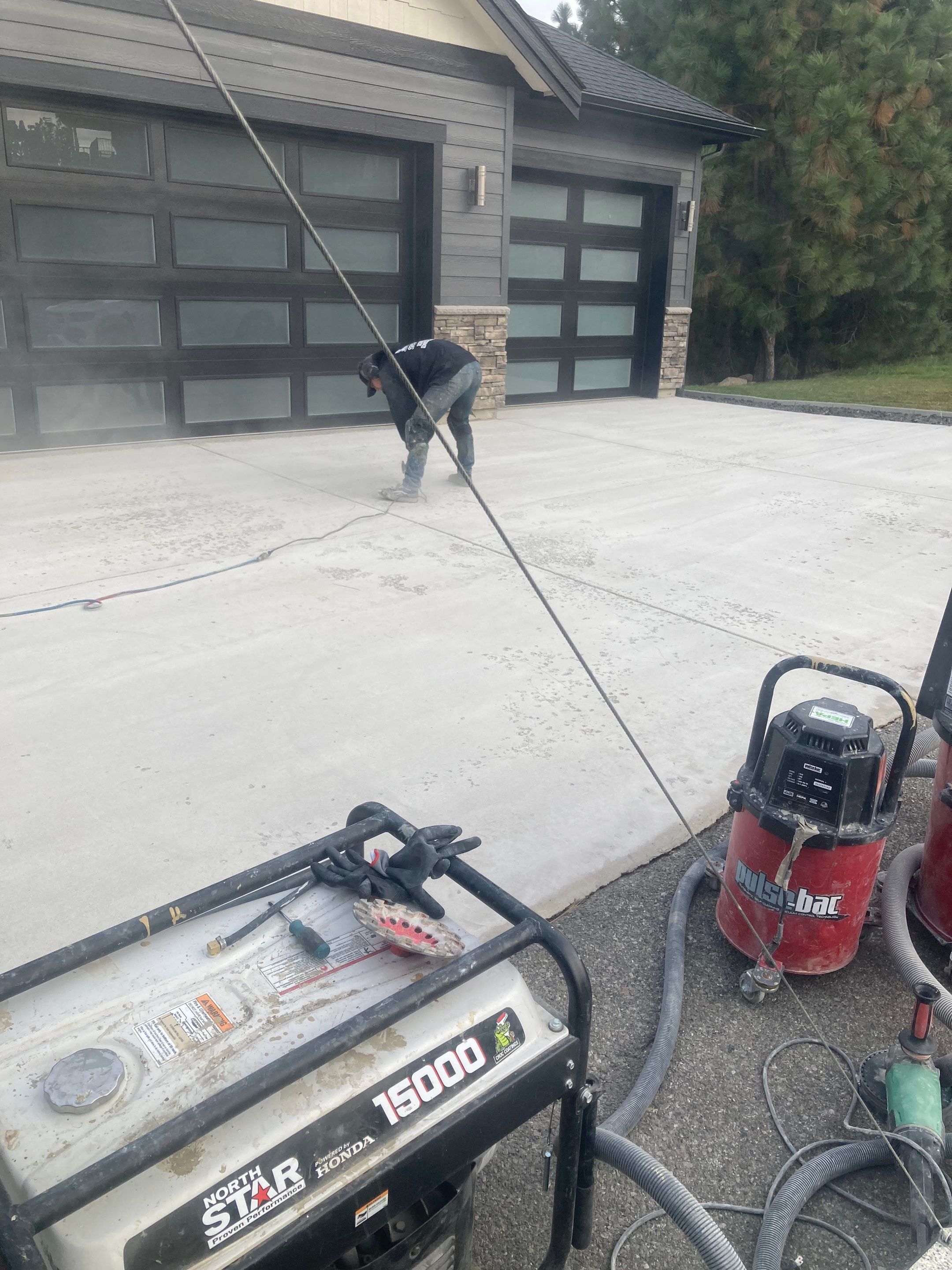 Driveway Transformation using Mediterranean Colorway by Croc Coatings, LLC