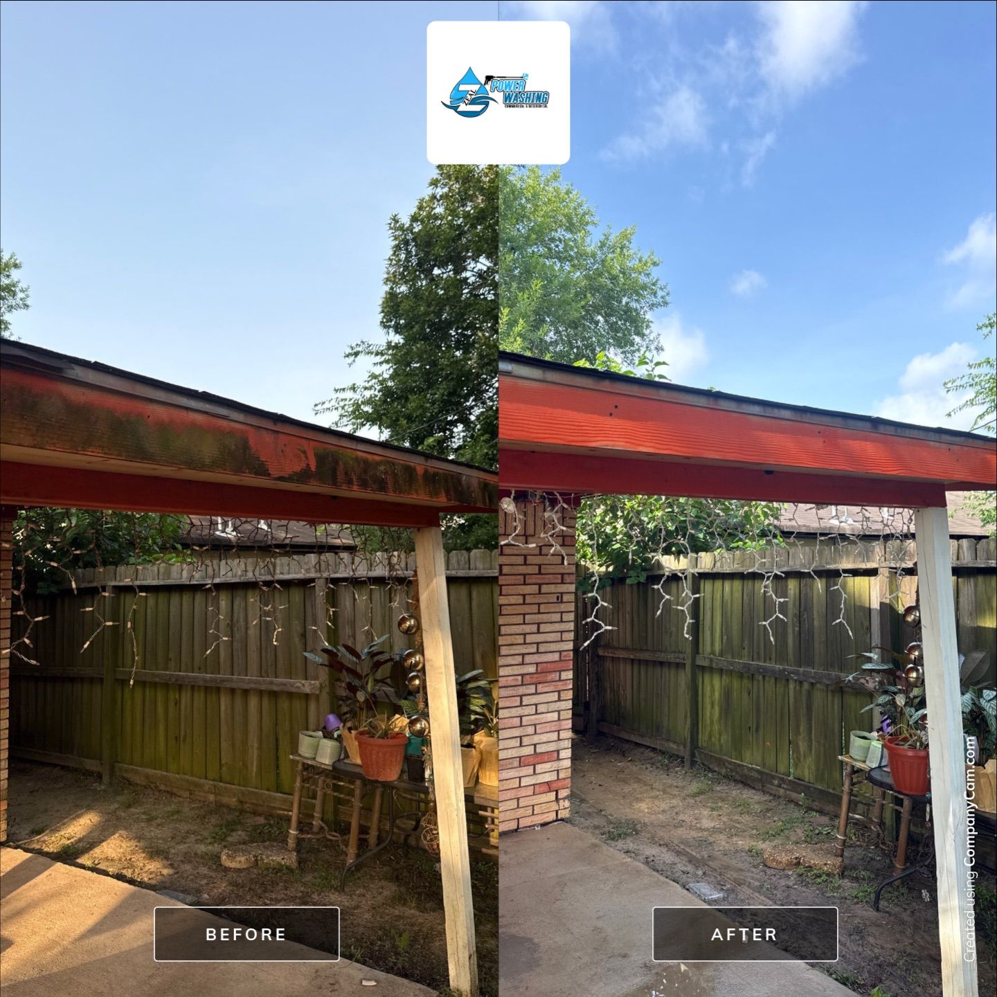 Comprehensive Brick Home Soft Wash and Concrete Cleaning in Houston by Zeal Power Washing