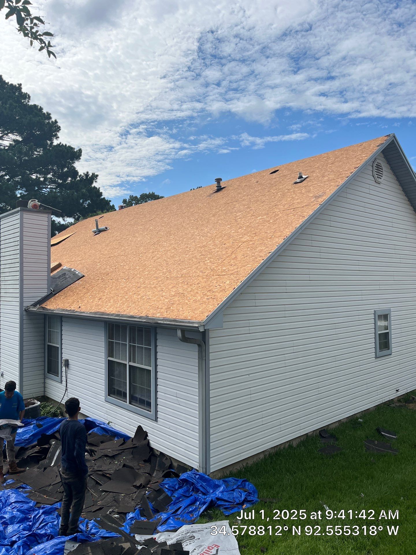 Benton Roof Replacement Featuring GAF Timberline HDZ Shingles by Temple Roofing and Exteriors