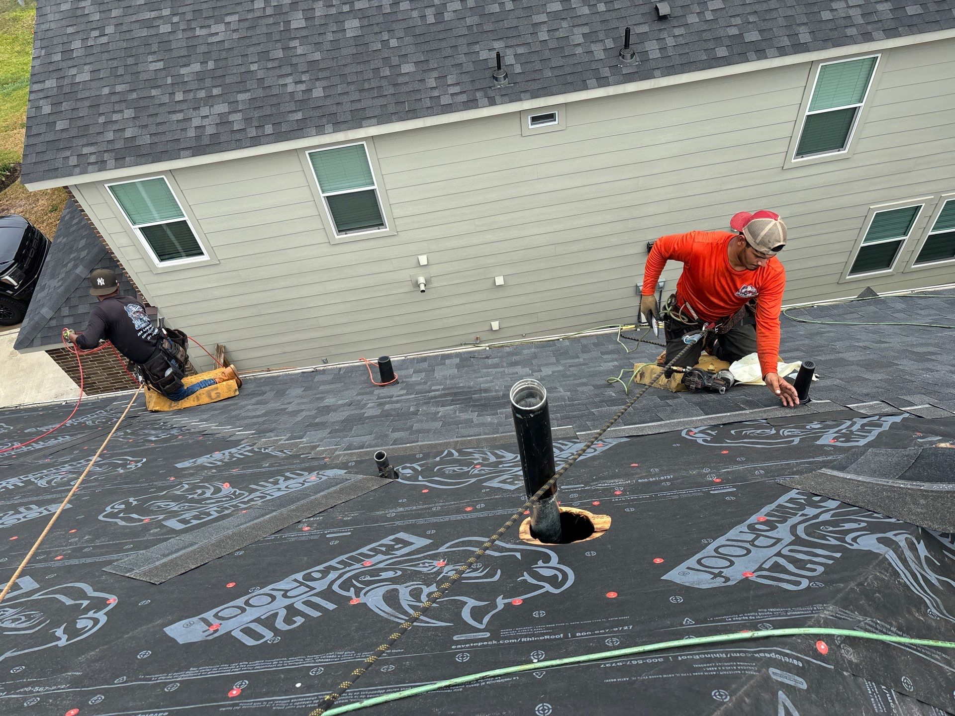 Residential Roofing Installation using Owen's Corning Duration (Lifetime) Shingles by Roof Repair Company
