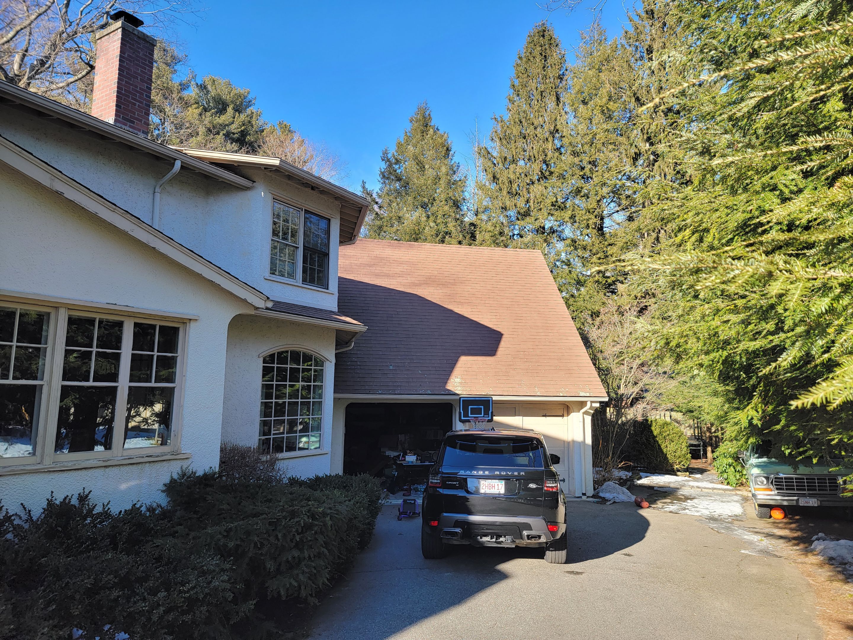 In progress: Exterior renovation in Wellesley MA by UBrothers Construction