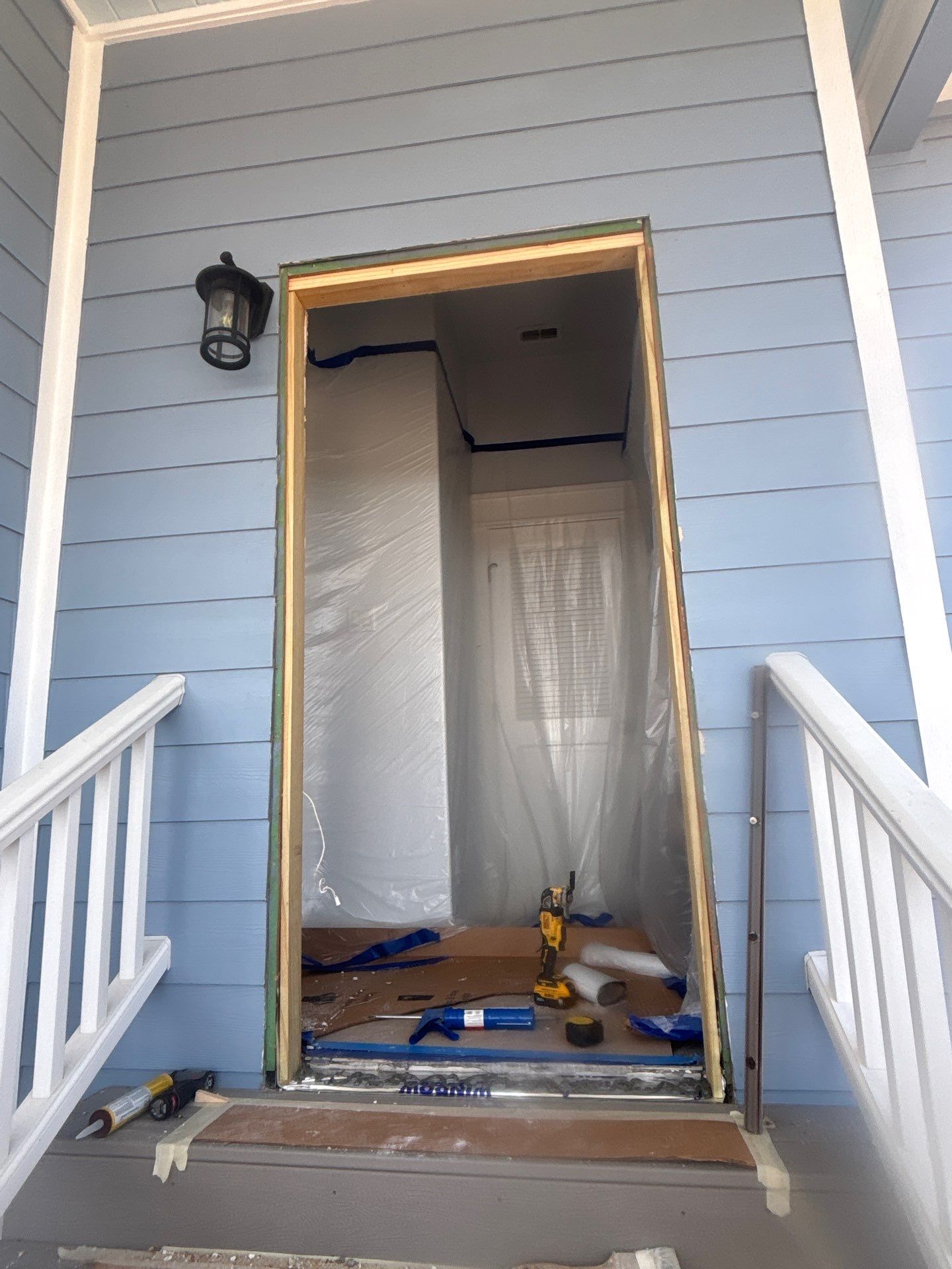 Portland Shore Porch Build and Custom Doors by Bayfront Roofing and Construction