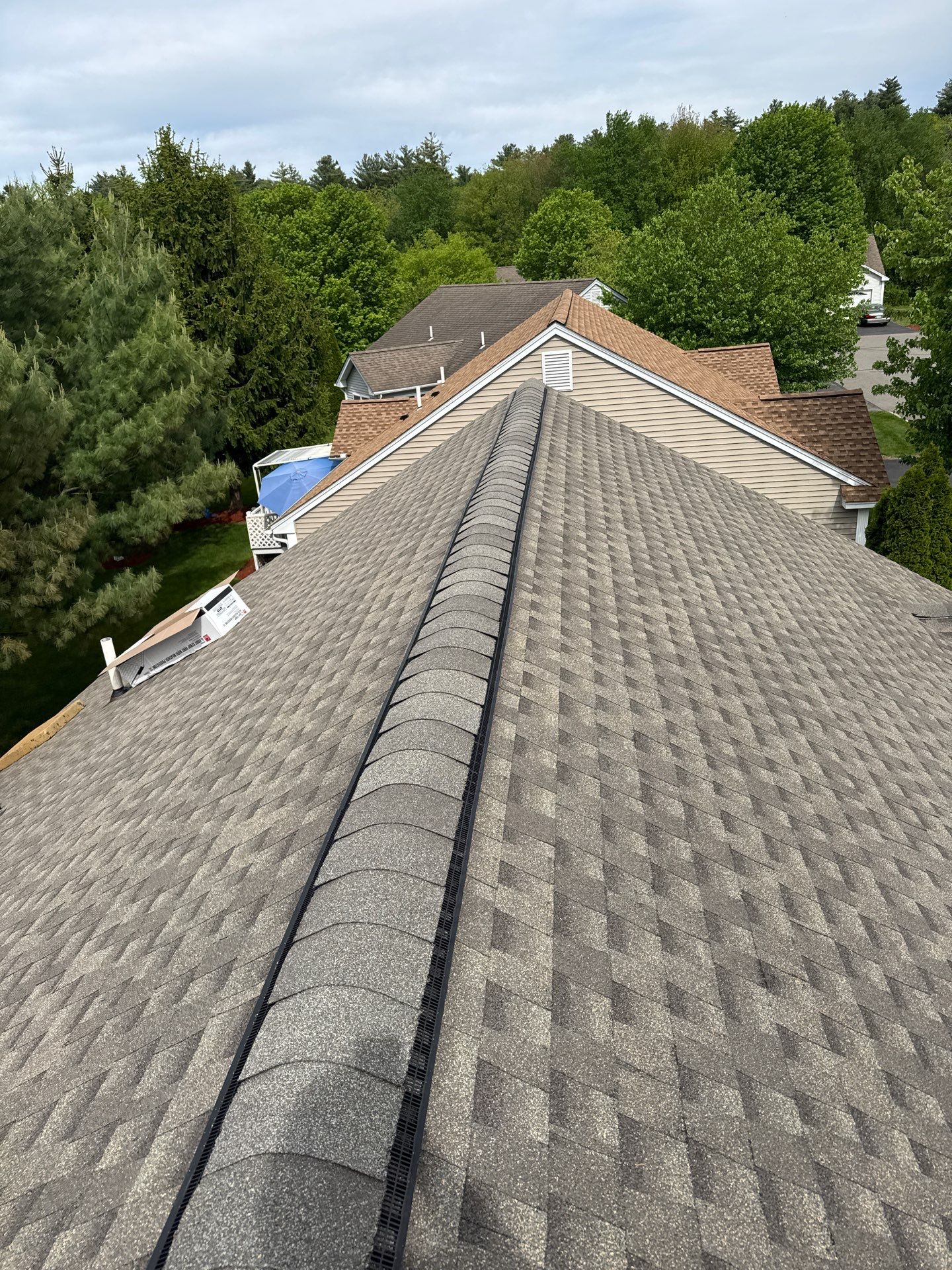Hudson, NH Roof Replacement with GAF Timberline HDZ Shingles and Grace Ice & Water Shield by Compass exteriors