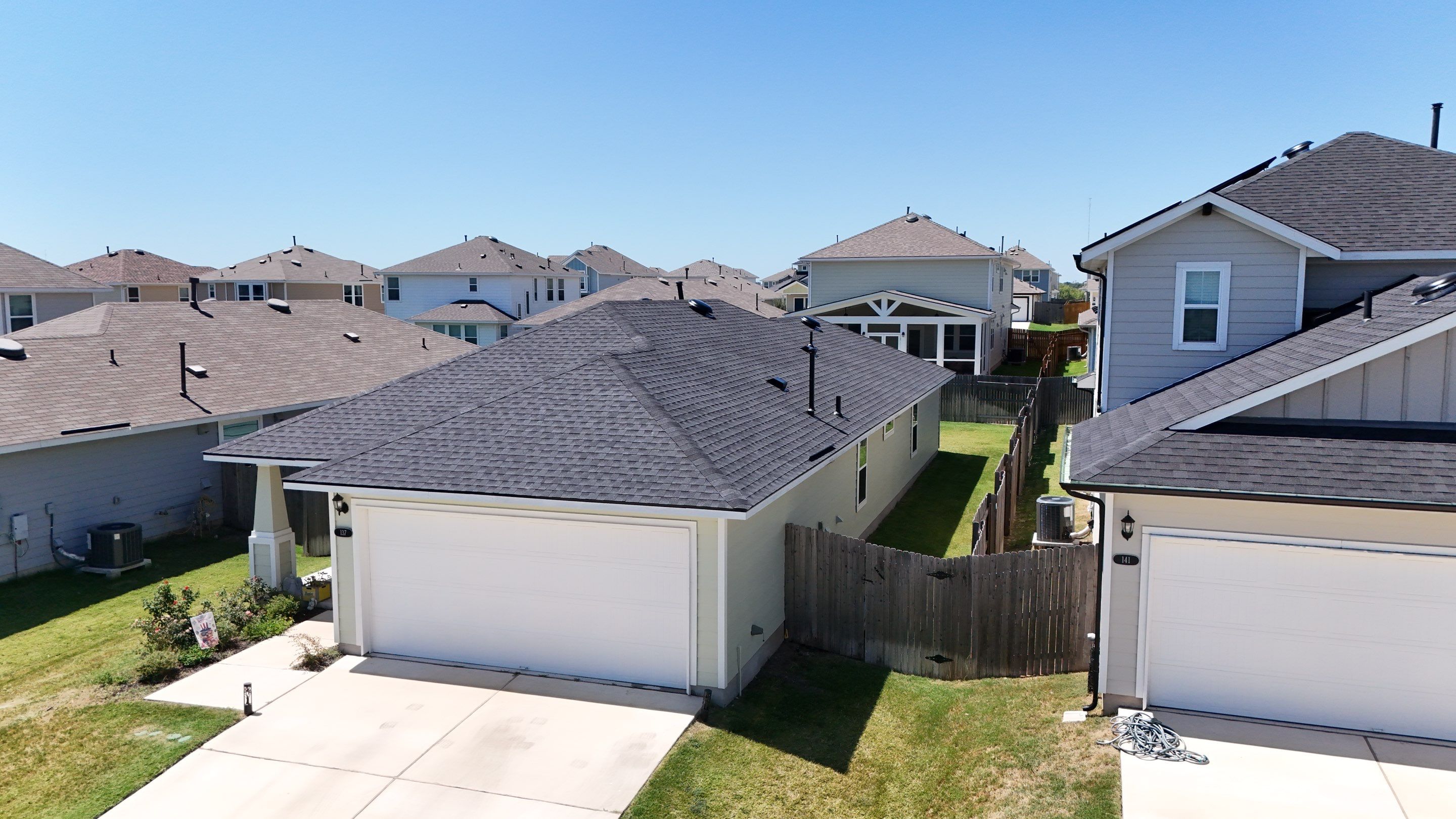Residential Roof Replacement using GAF - HDZ - Charcoal by Action Exteriors Austin