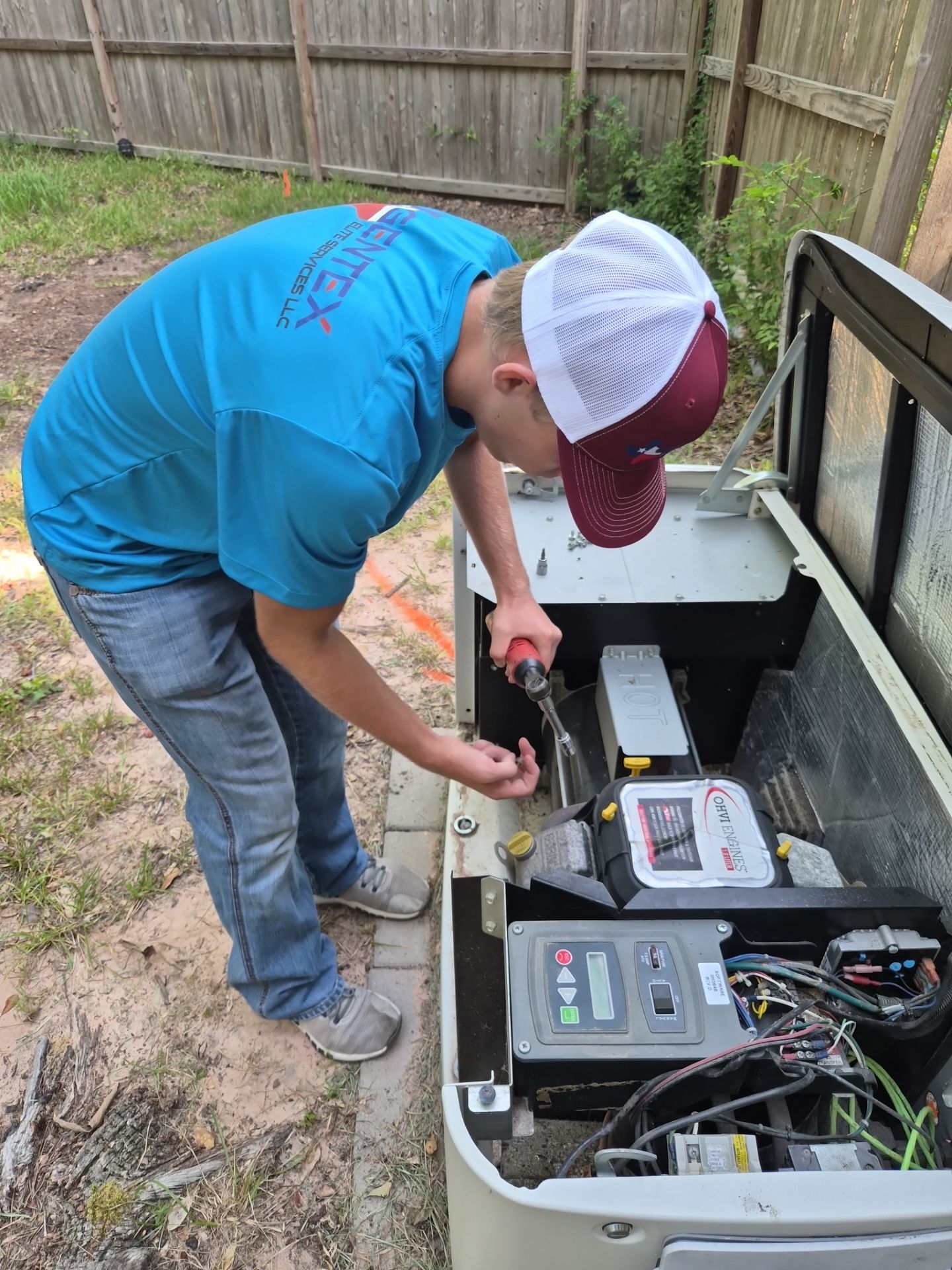 Residential Generac Standby Generator Installation and Electrical Panel Upgrade in Spring, Texas by GenTex Elite Services