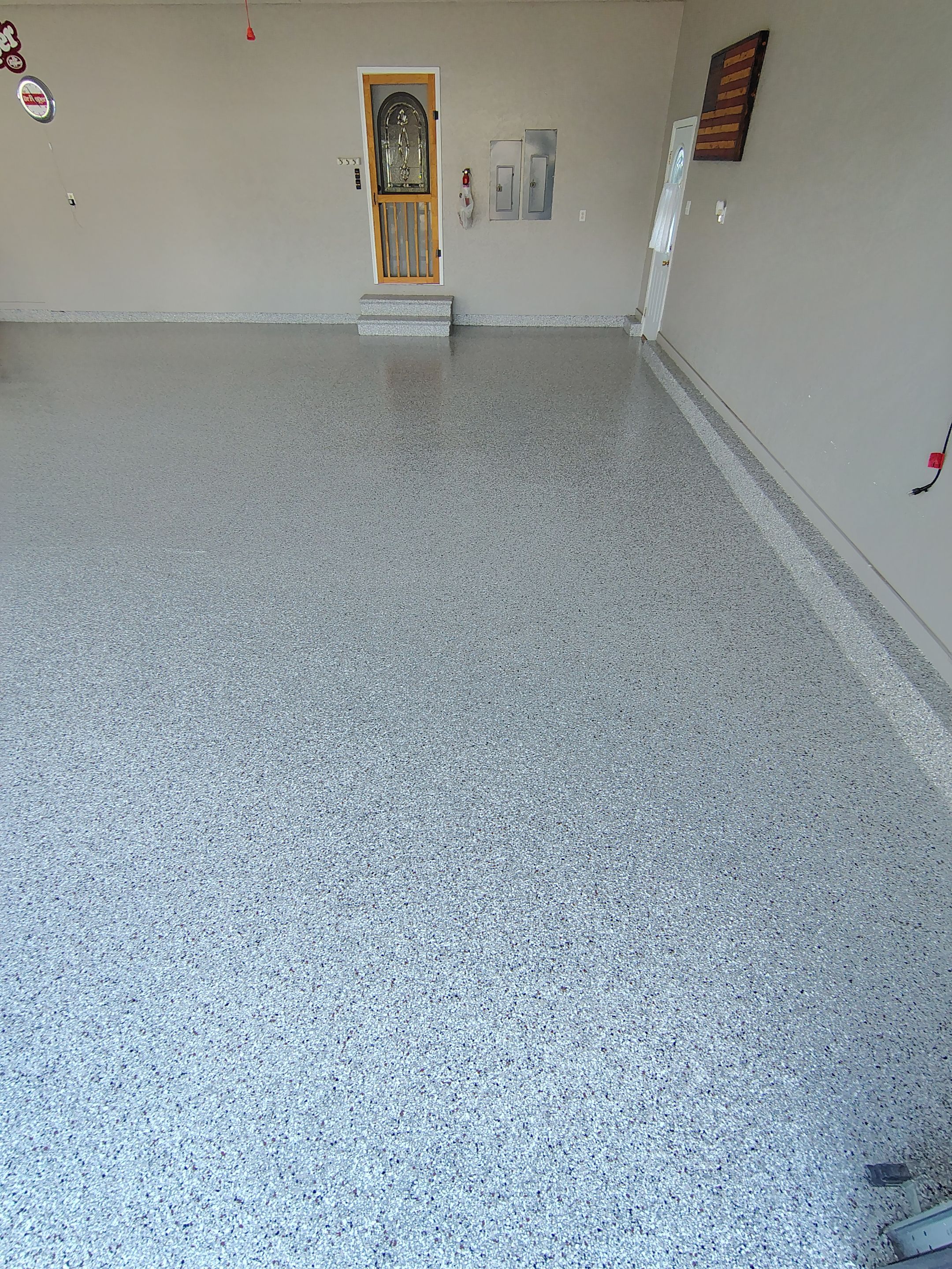 Garage Concrete Floor Coating and Crack Repair in Onawa by Select Painting, Coatings & Garage Cabinets
