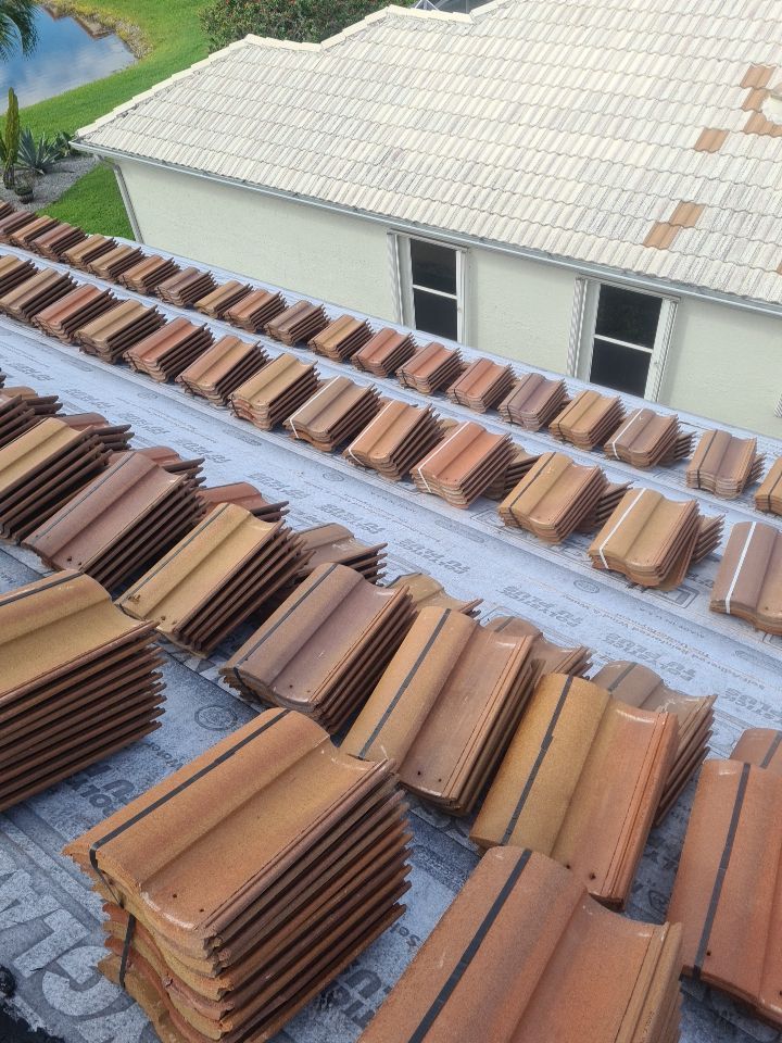 Residential Roofing Installation using Eagle Roofing Tile by BLUES BROTHERS ROOFING