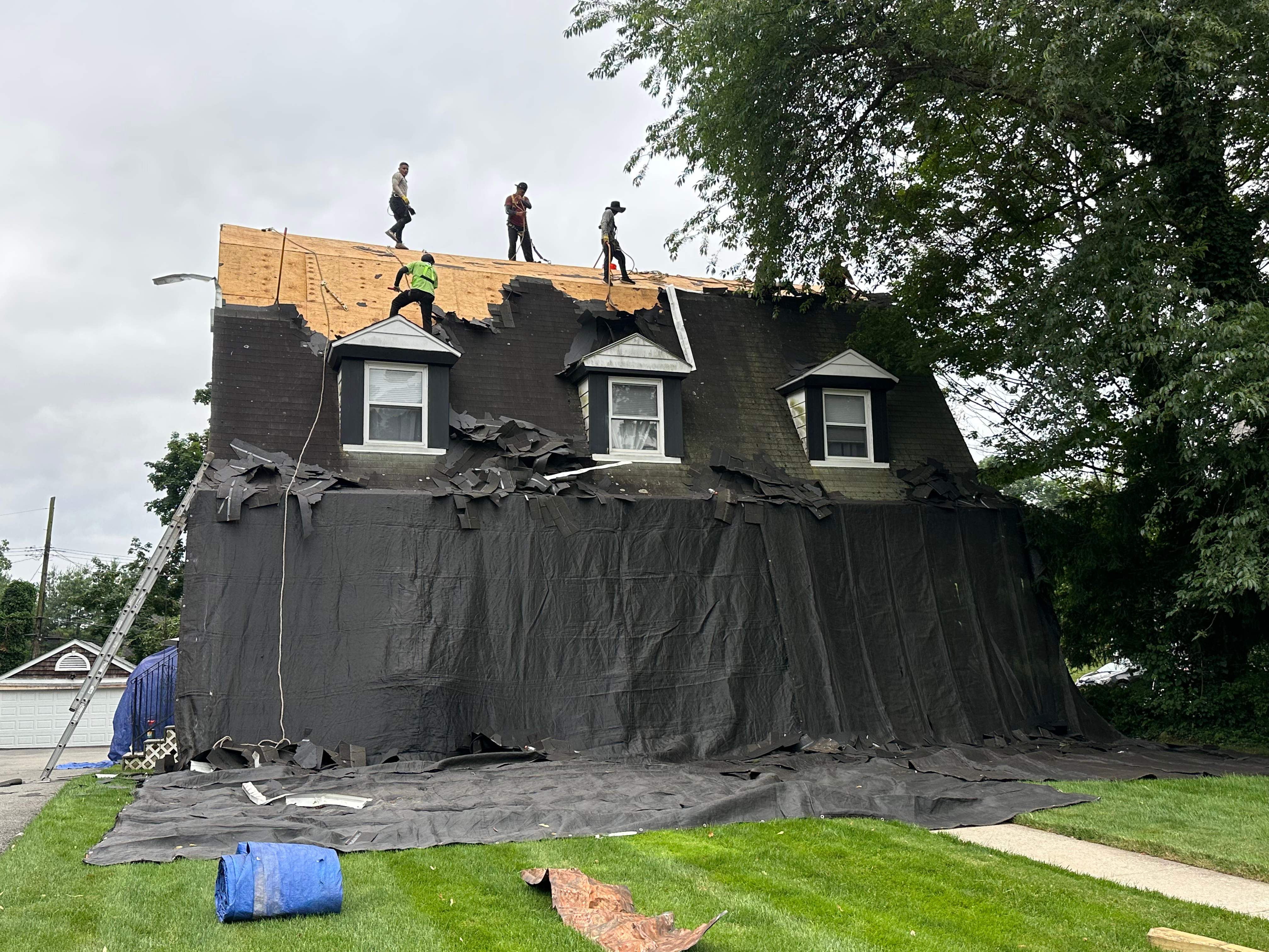 Project in New Rochelle by The Energy Efficient Roofer & George's Seamless Gutters