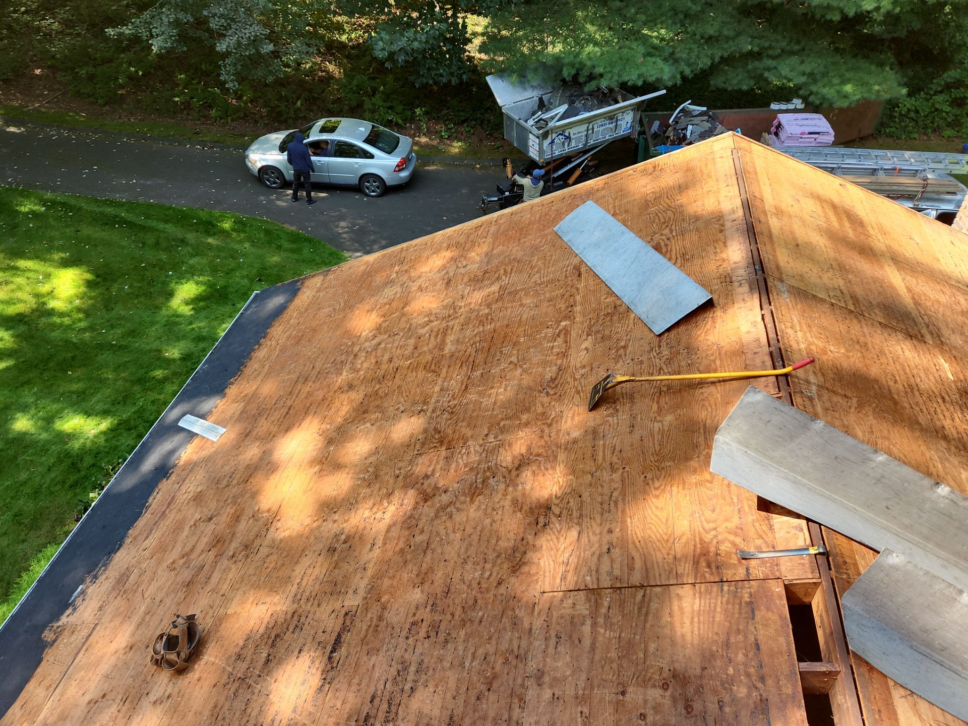 Residential Roofing Installation using Owens Corning TruDefinition Duration AR - Estate Gray by A Plus Exterior