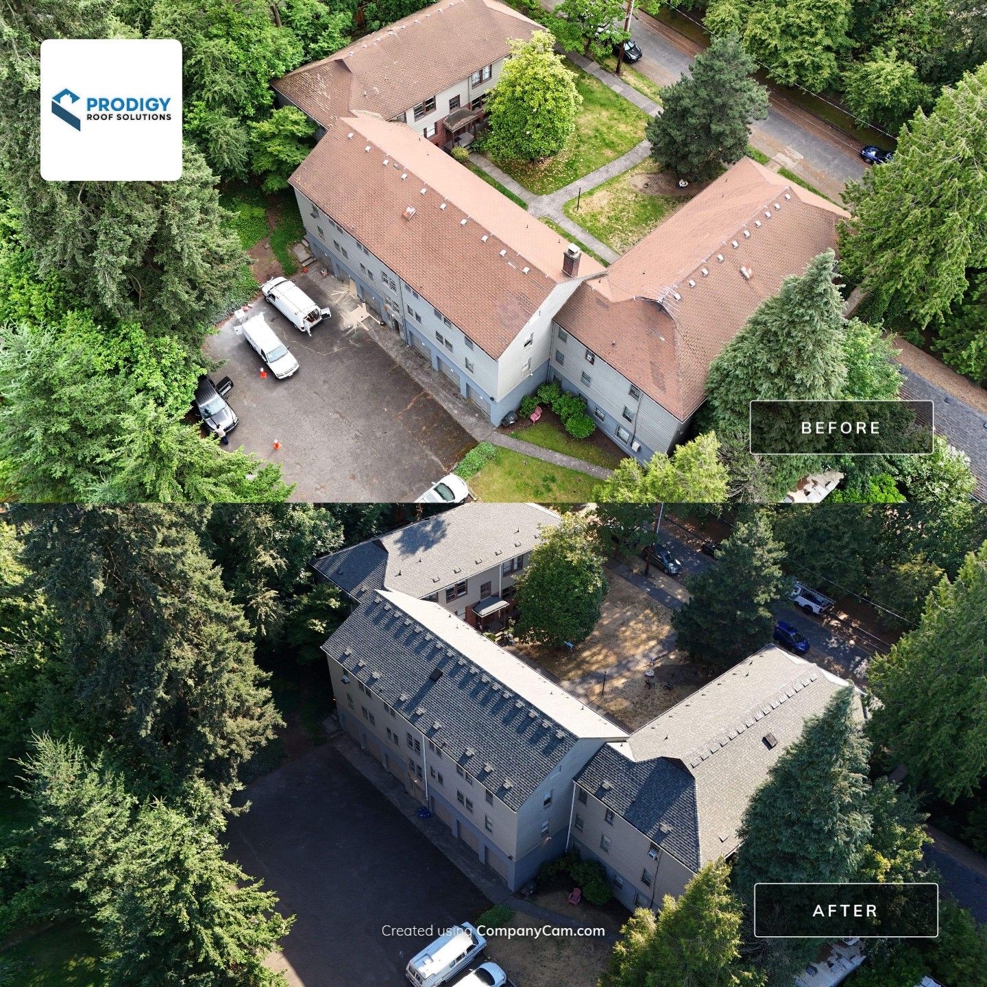 Apartment Complex Roof Replacement in Portland  by Prodigy Roof Solutions