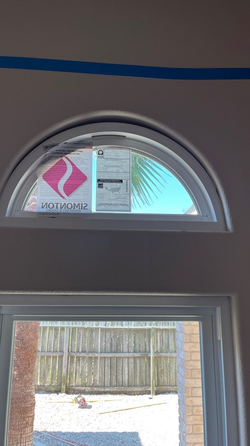 Curved Trim Windows by Bayfront Roofing and Construction