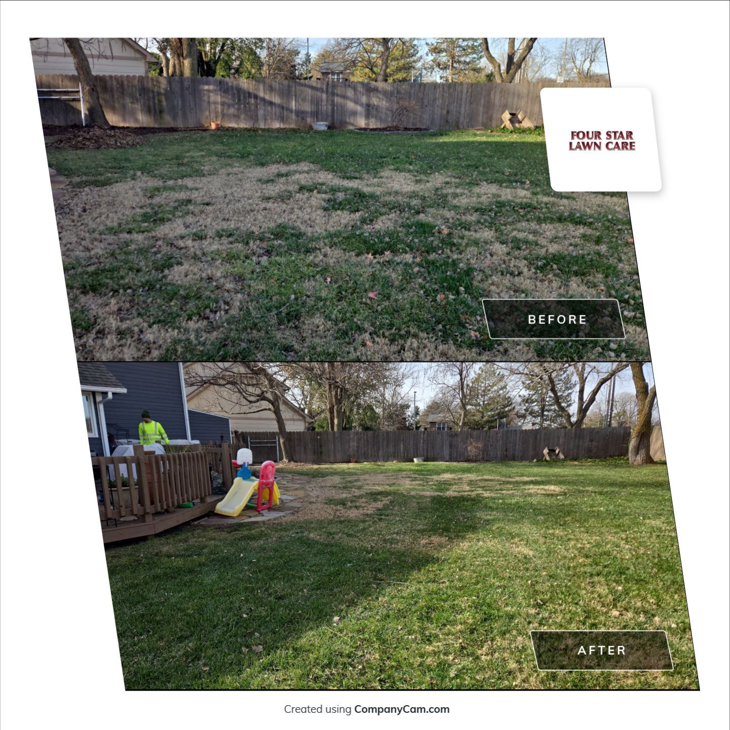 Project in Wichita by Four Star Lawn Care