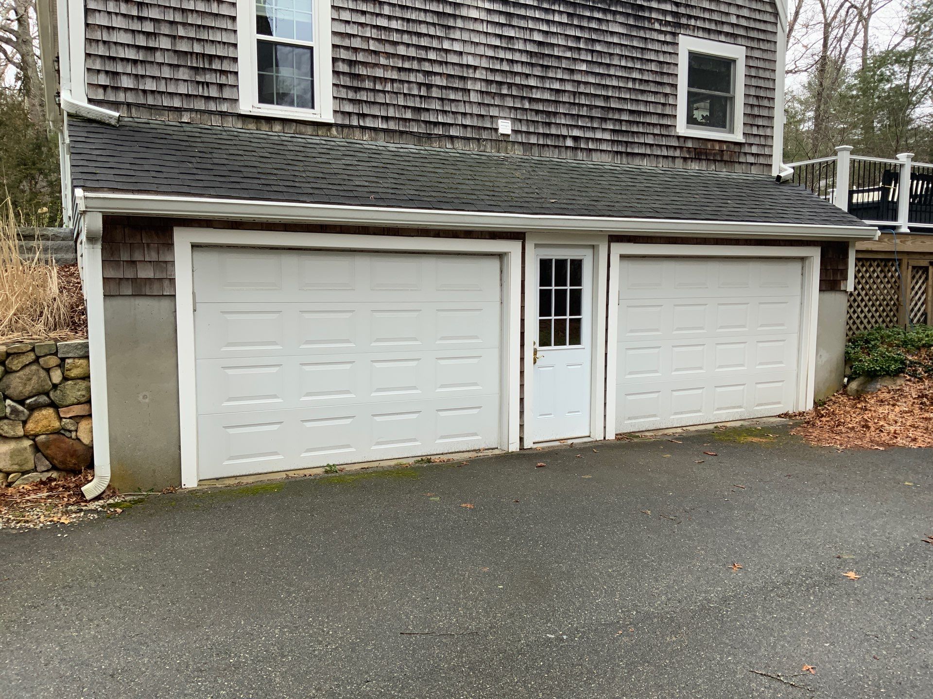 Partial residing project with Red Cedar shingles in Duxbury, MA by UBrothers Construction