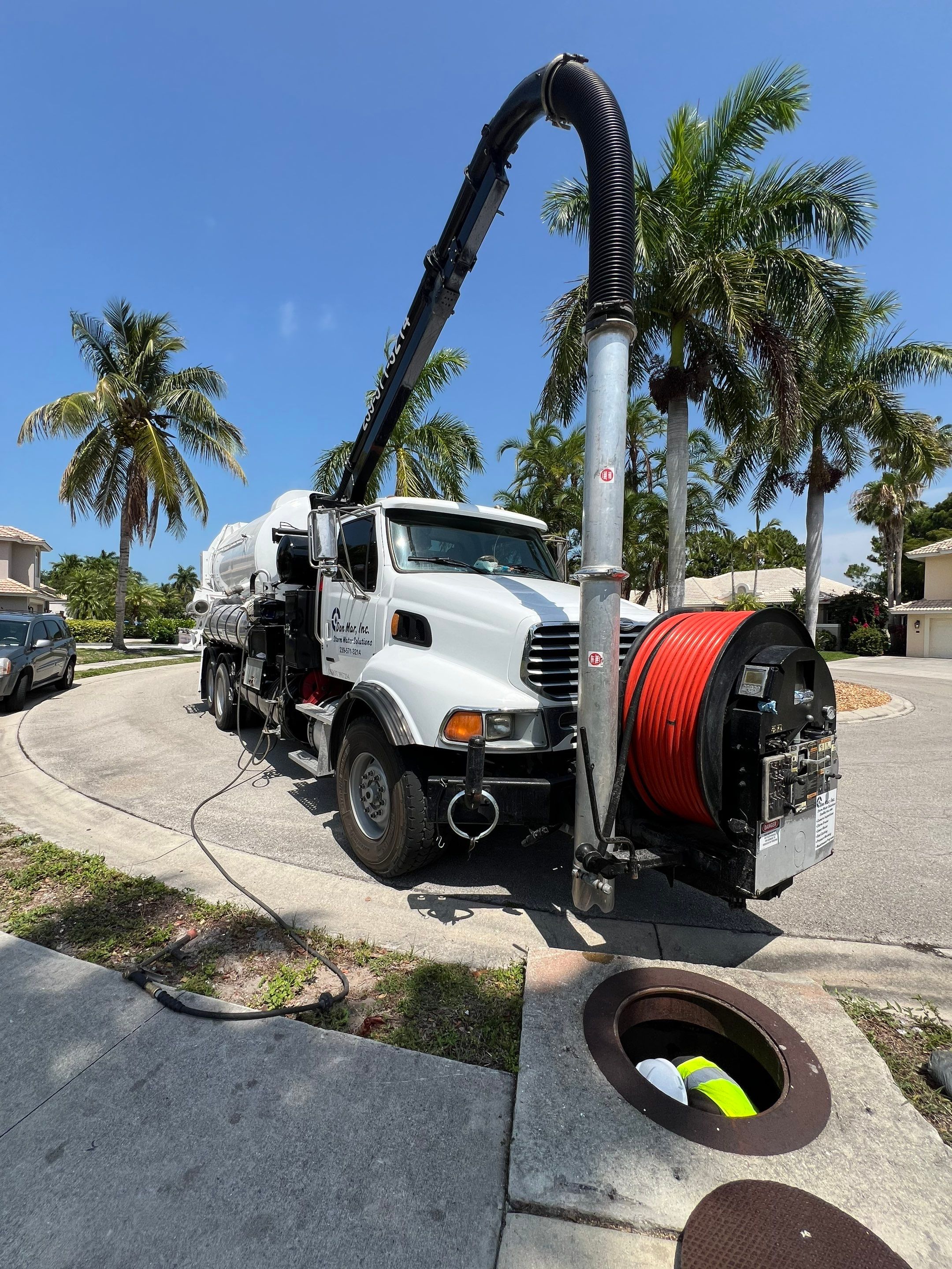 Naples Park Neighborhood Stormwater System Catch Basin Cleaning by Don Mar, Inc. Storm Water Solutions