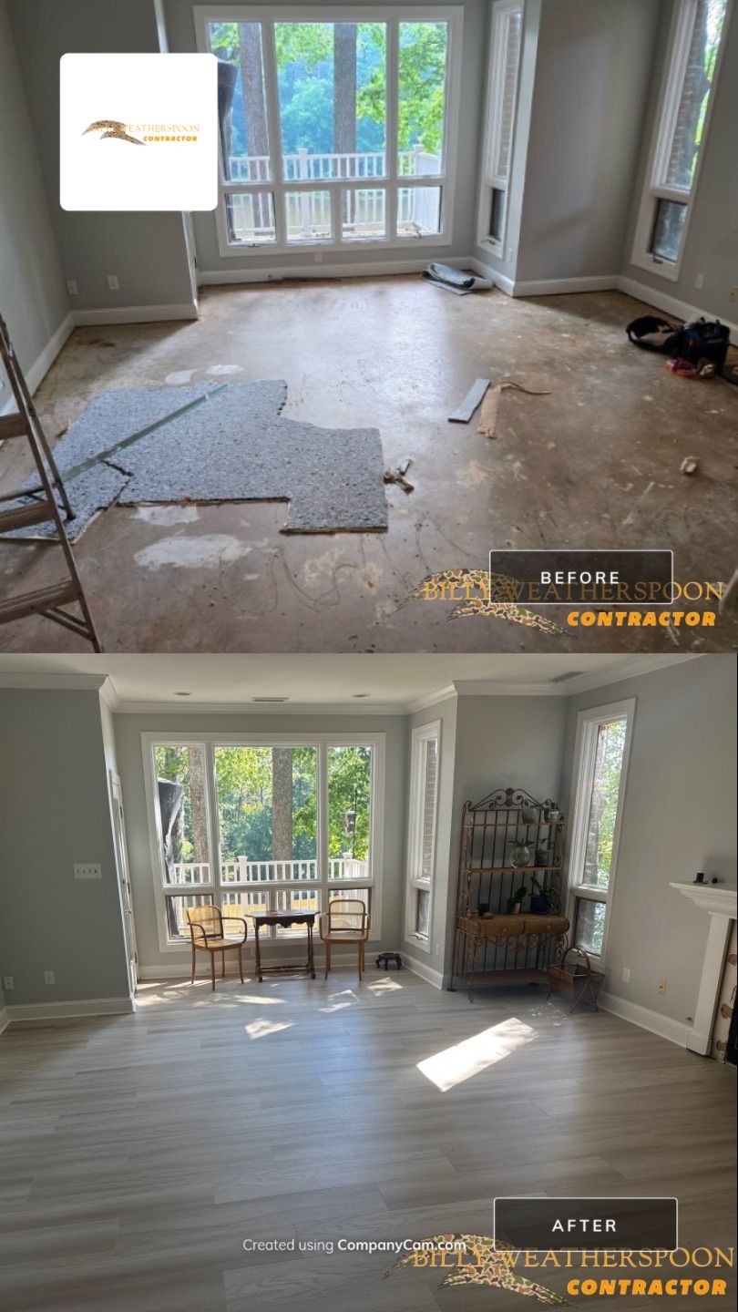 Full house remodel by Billy Weatherspoon Contractor