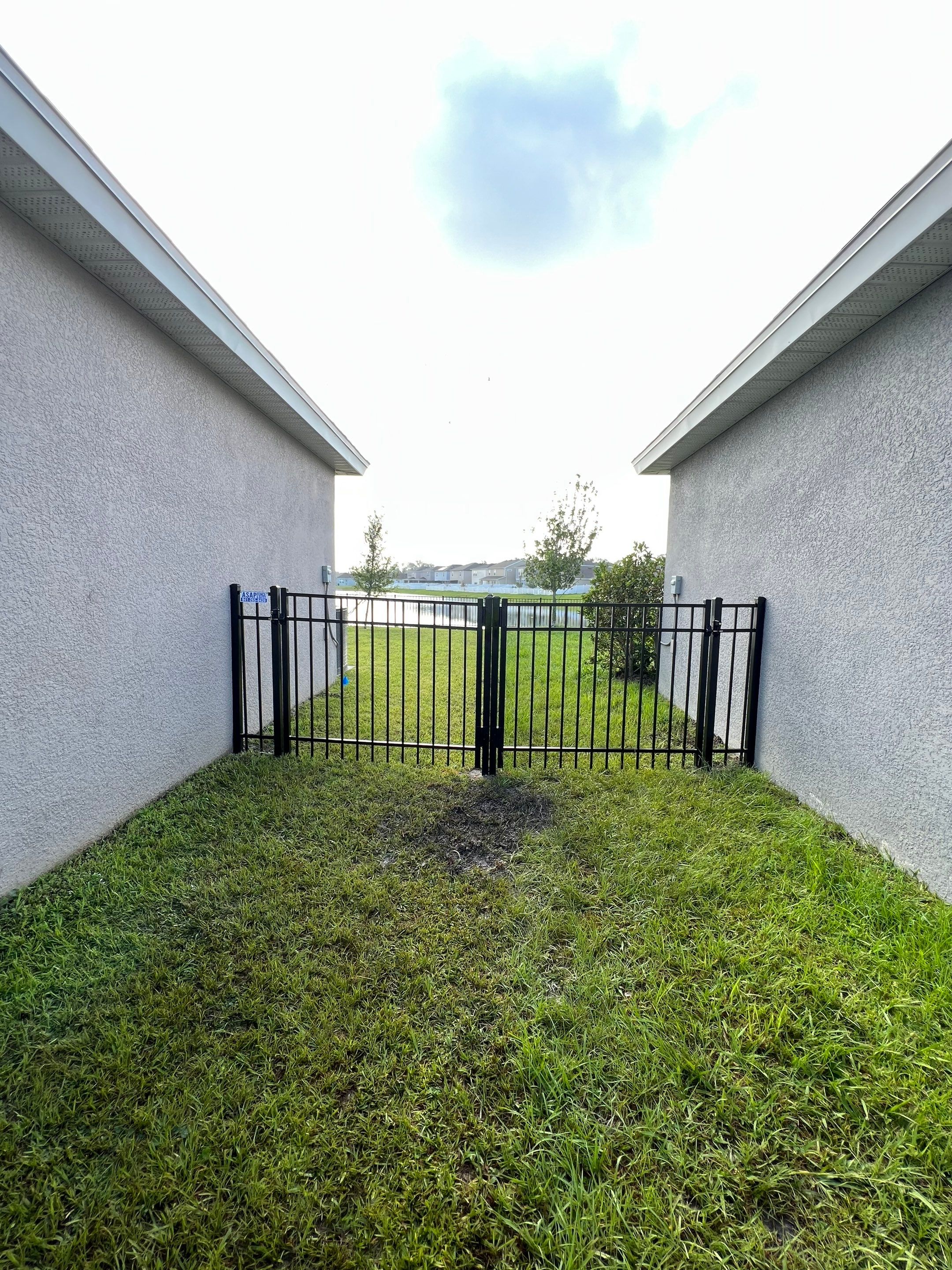 3-Rail  using Black 3 Rail Aluminum Fence by Asap fence and gates, LLC