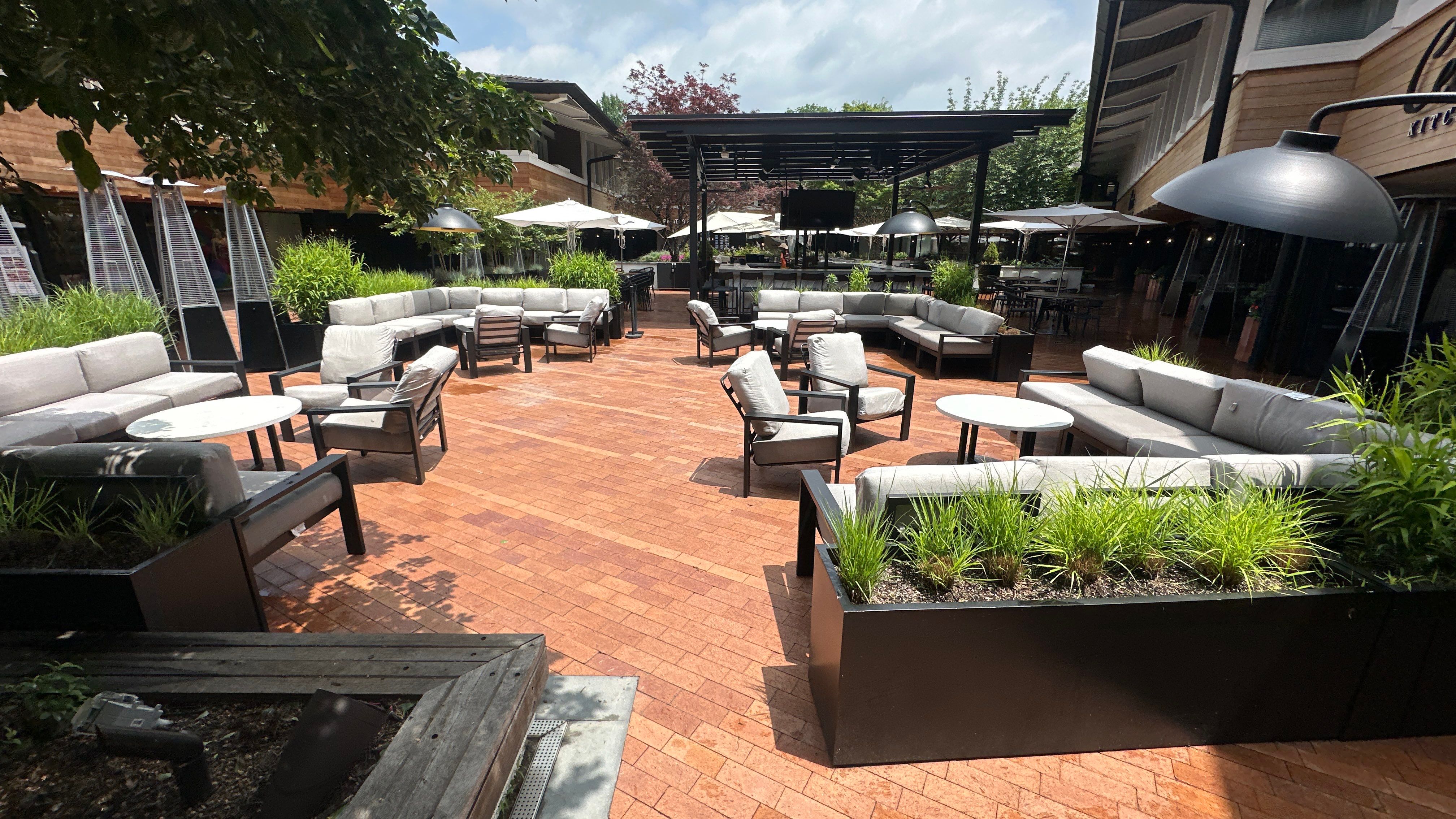 Commercial Brick Courtyard and Patio Pressure Washing in Baltimore by Baltimore Pressure Washers Inc.
