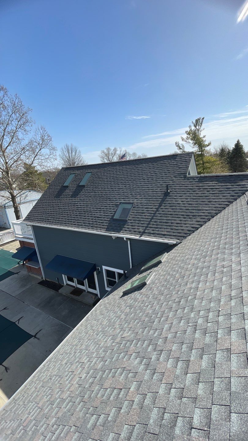 Residential Roofing Installation using GAF Timberline HDZ Williamsburg Slate  by Nitro Roofing and Construction