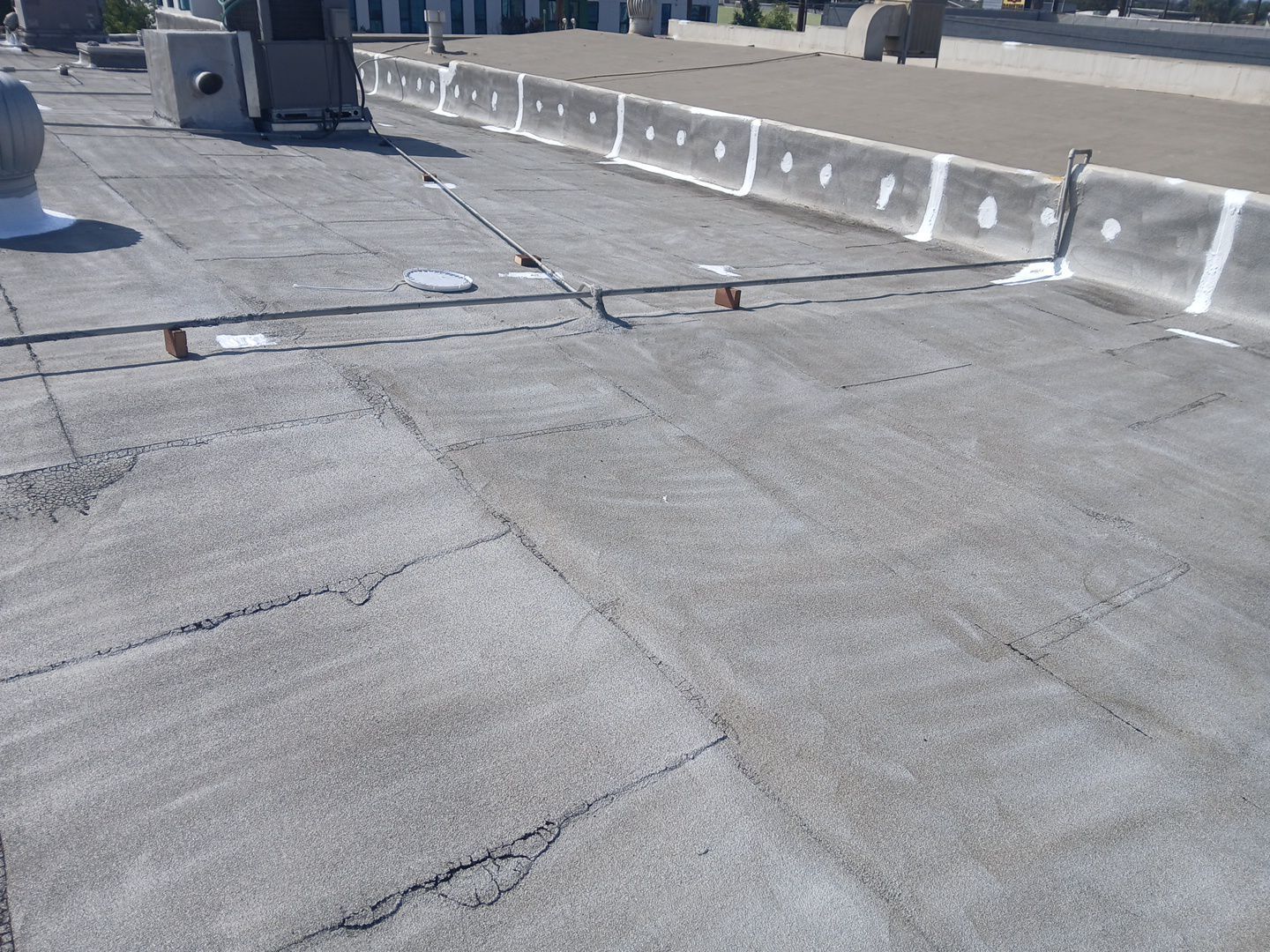 Commercial Silicone Membrane Installation Project by Hull Brothers Roofing