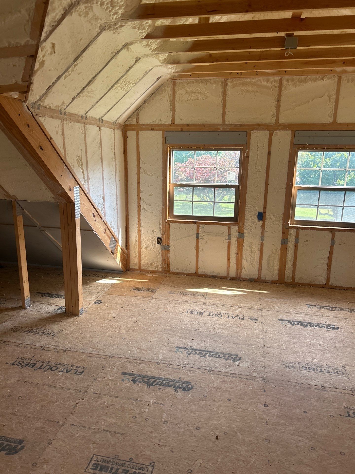 Detached Garage Closed Cell Spray Foam in Newburgh by NYS Foam & Energy