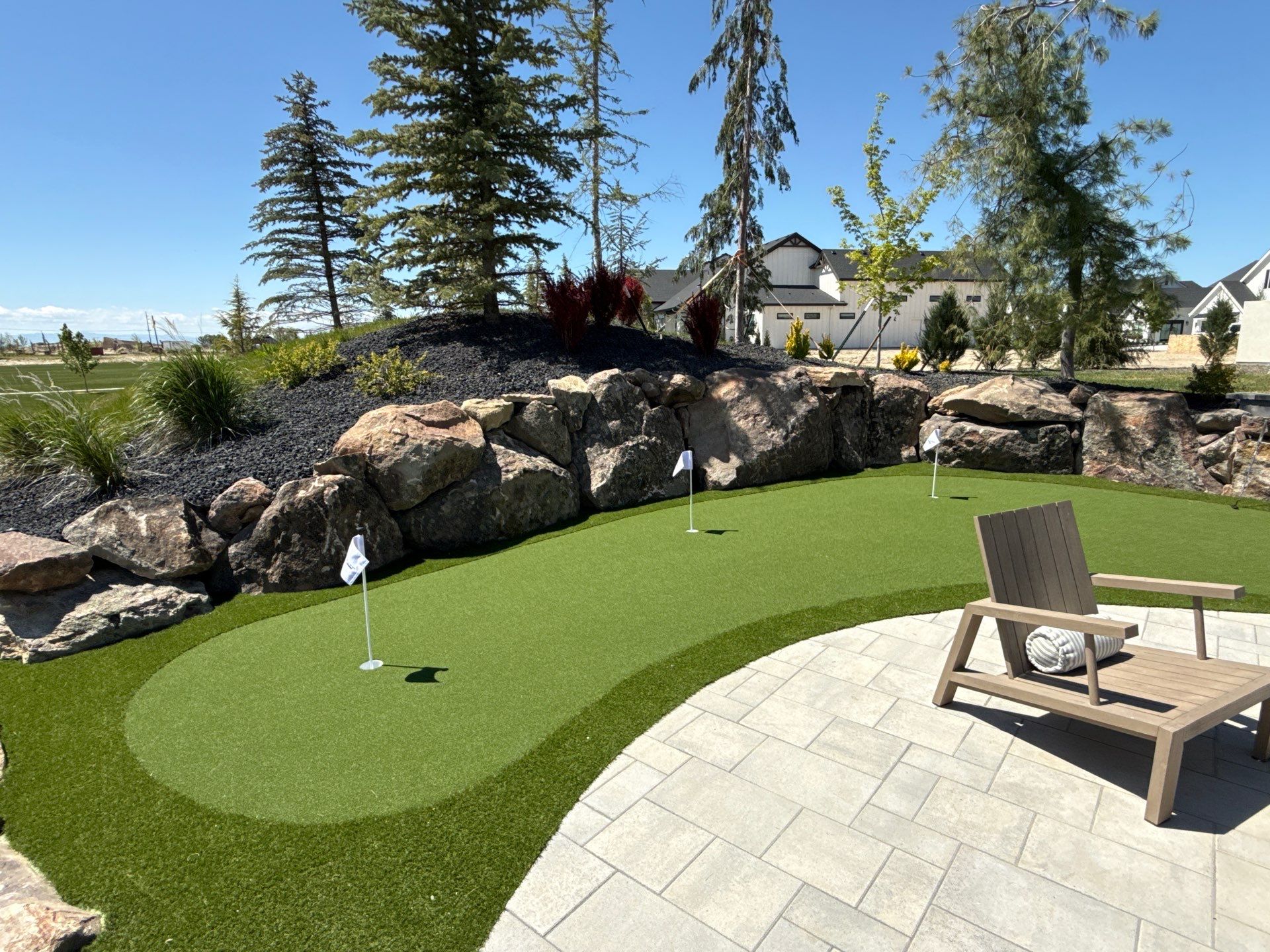 Putting Green Installation in Eagle by Synlawn Idaho