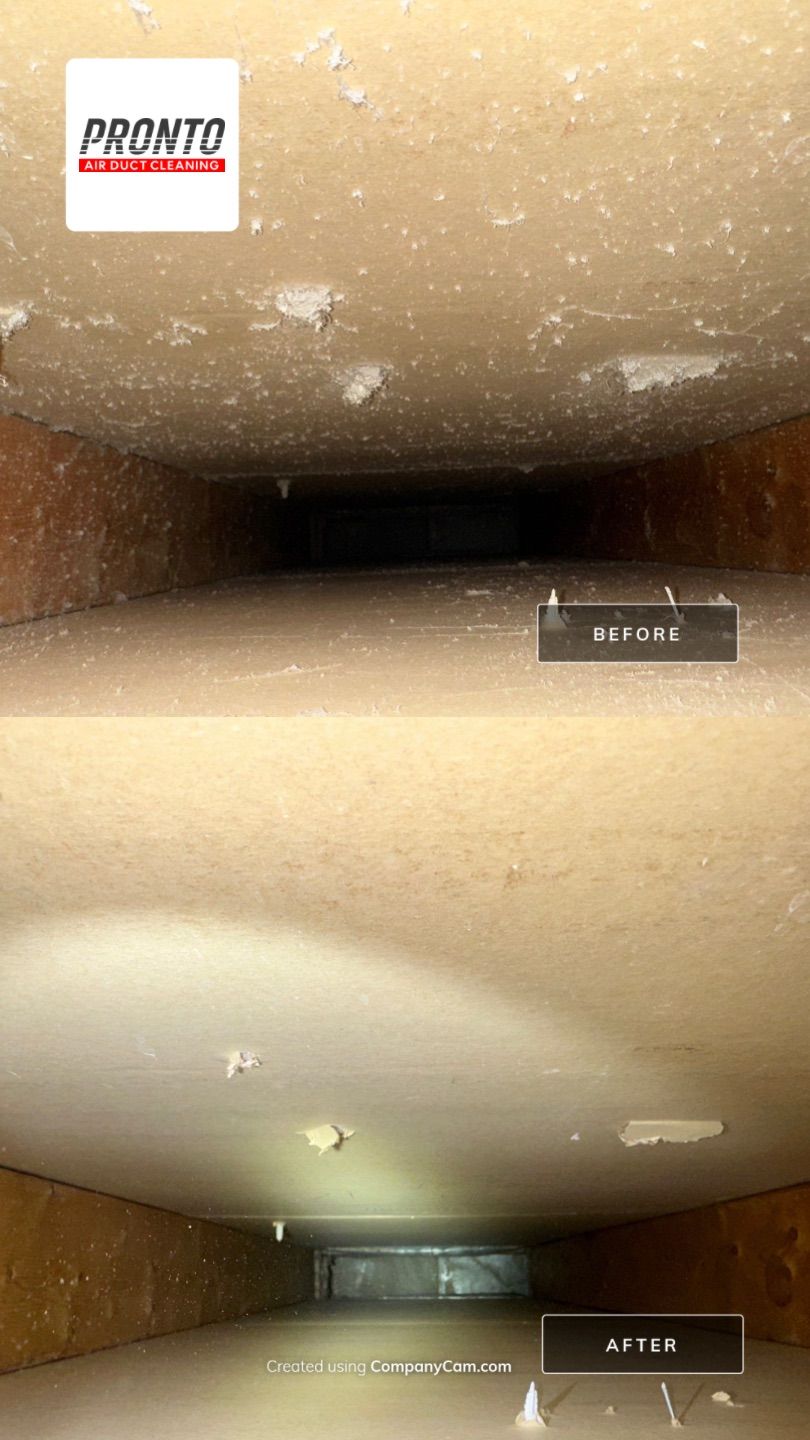 Air duct cleaning using Hypervac by Pronto Air Duct Cleaning