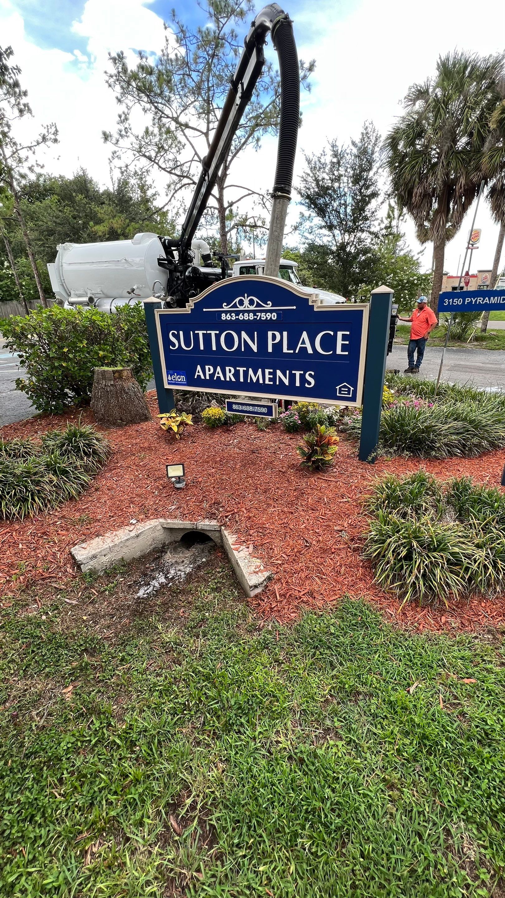 Apartment Complex Storm Water System Cleaning and Maintenance by APS Power & Water
