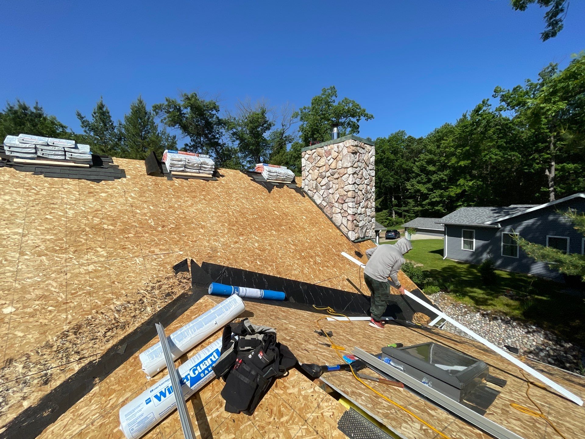Roof Replacement using Certainteed ClimateFlex Northgate by GRACCO