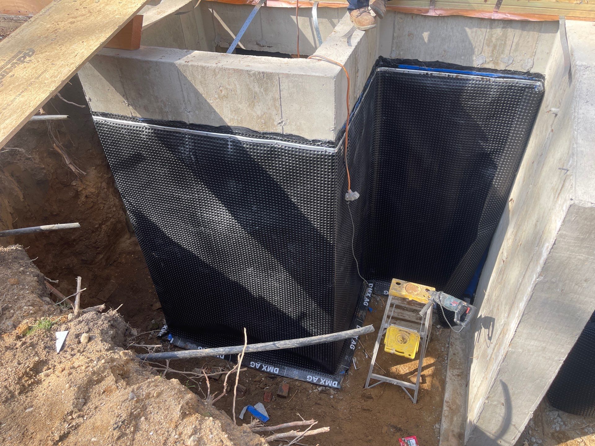 Woodedge Rd. Manhasset, NY by A.M. Shield Waterproofing, Corp.