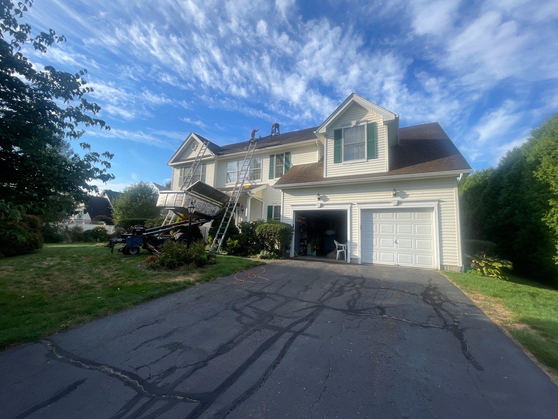 Residential Roofing Installation using Owens Corning Duration Driftwood by A Plus Exterior