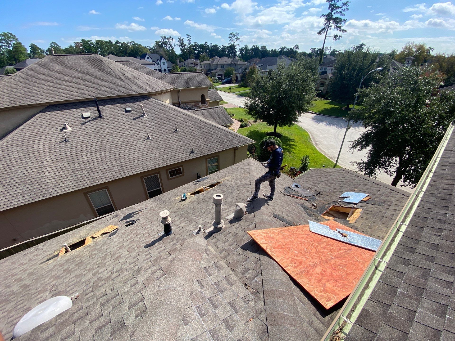 Residential Roofing Repair using Owen's Corning Duration (Lifetime) Shingles by Roof Repair Company