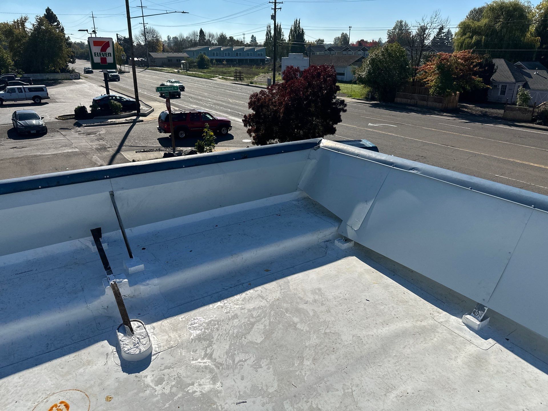 Commercial Roofing Installation using GAF 60Mil TPO  by Orezona Building & Roofing Company, Inc.