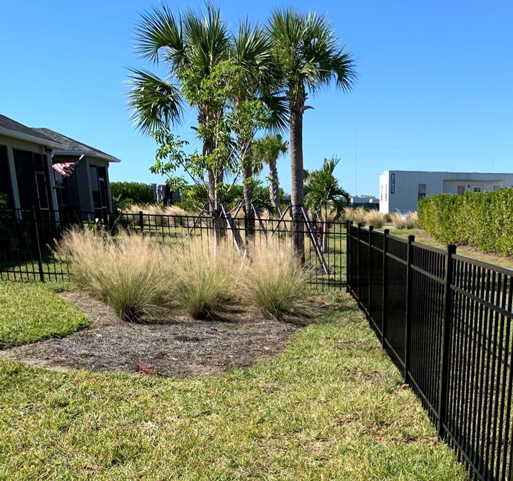 Aluminum Fence Installation using 4ft 3 Rail Black Aluminum Fence by Asap fence and gates, LLC