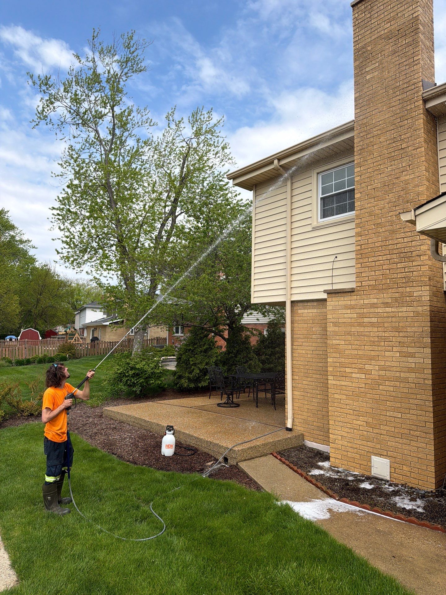 Exterior House Soft Washing by Northern Power Washing LLC.