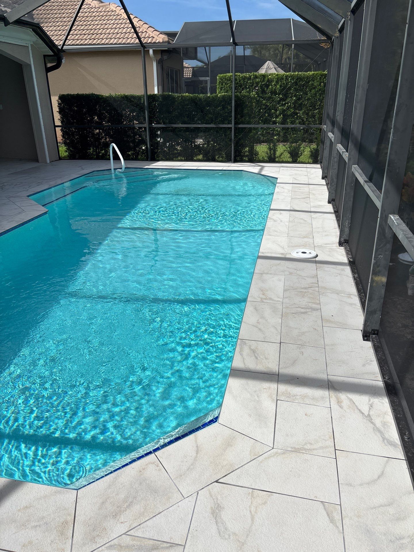 Porcelain Pool Deck - Colonial Country Club by Old Town Pavers Llc